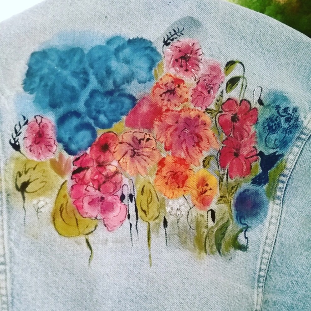 assorted hand painted clothing or textiles - Picture 1 of 5